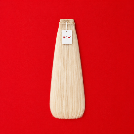 18" Platinum Blonde (613) Handtied Weft