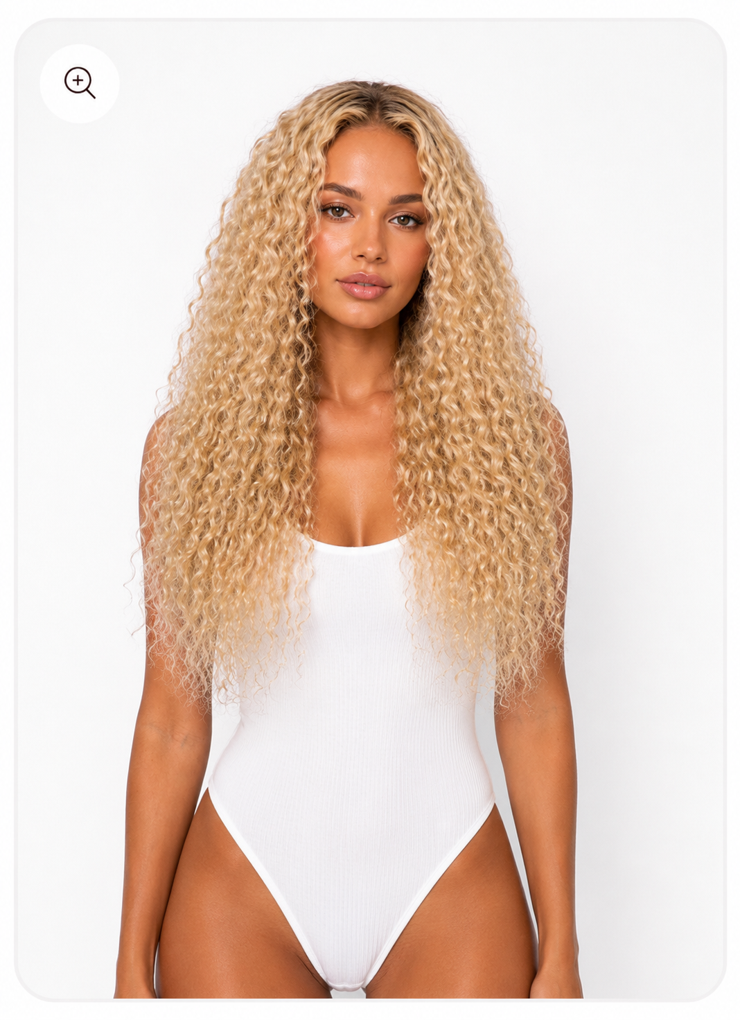 18” RAW Blonde Kinky Curly
