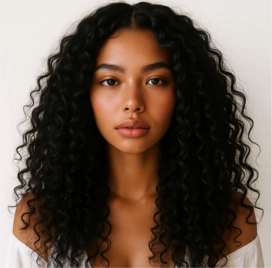16" Curly Clip In Indian Hair
