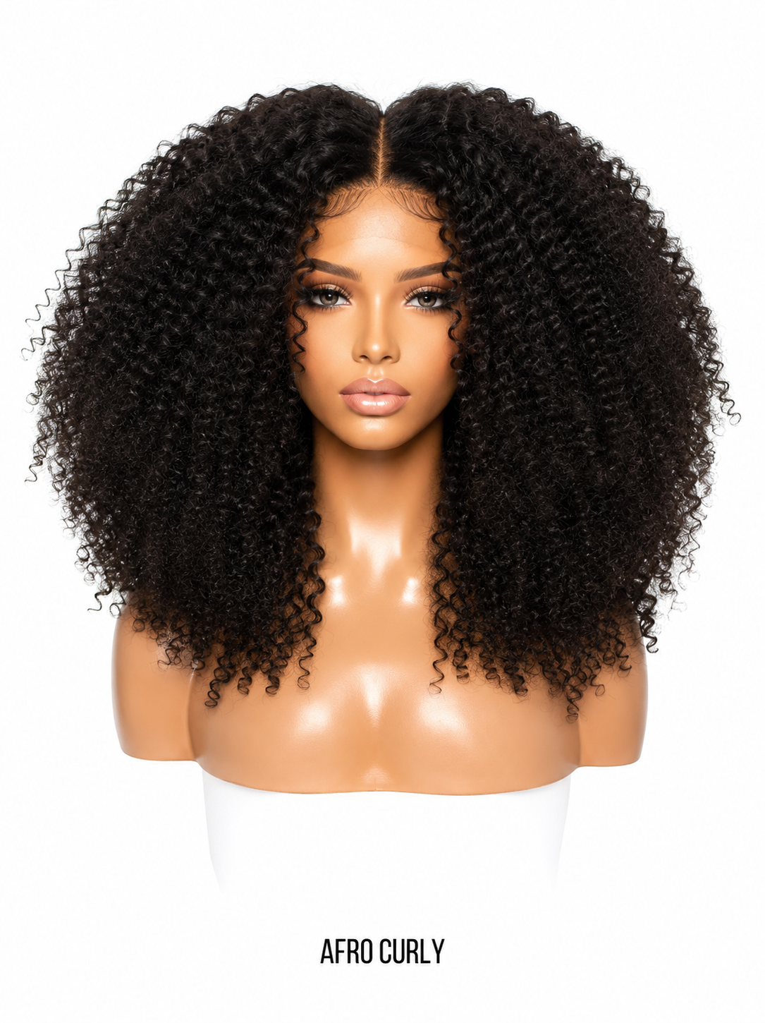 Afro Curly Front Lace Wig- 13x4