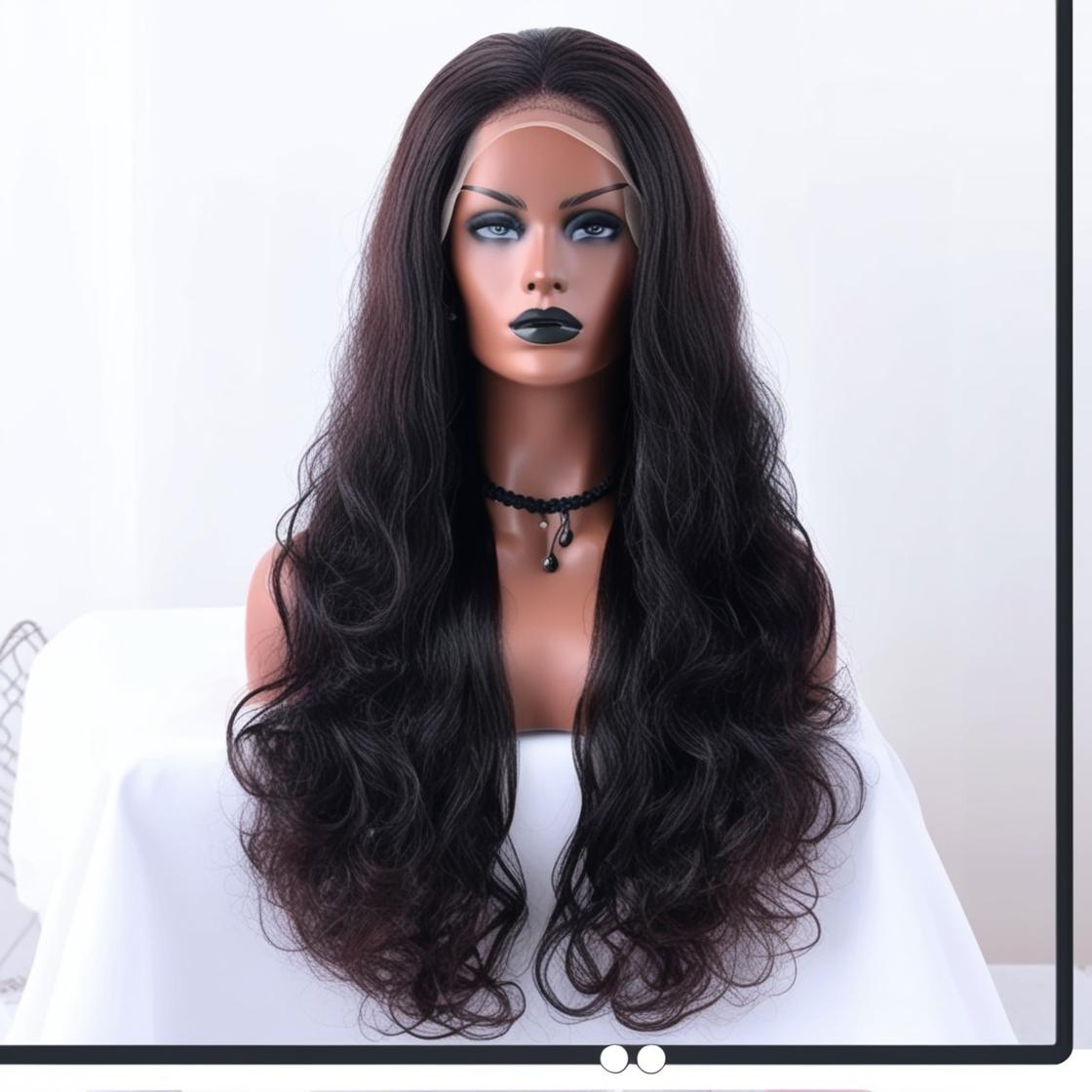 Natural Wavy Front Lace Wig