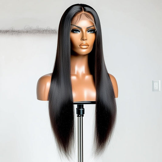 Straight Virgin Front Lace Wig