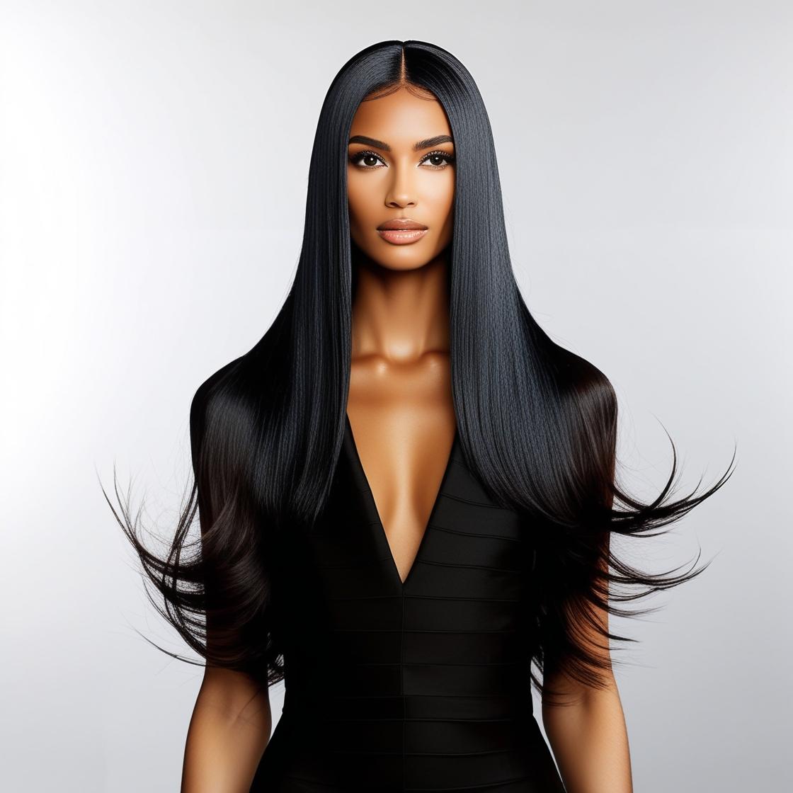 Kinky Straight Full Lace Wig