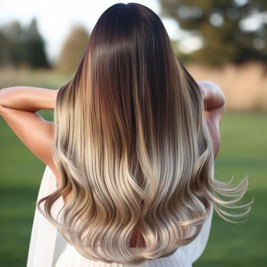 24" Ombre Blonde Clip In